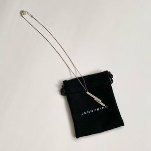 Jenny Bird silver fold over necklace
